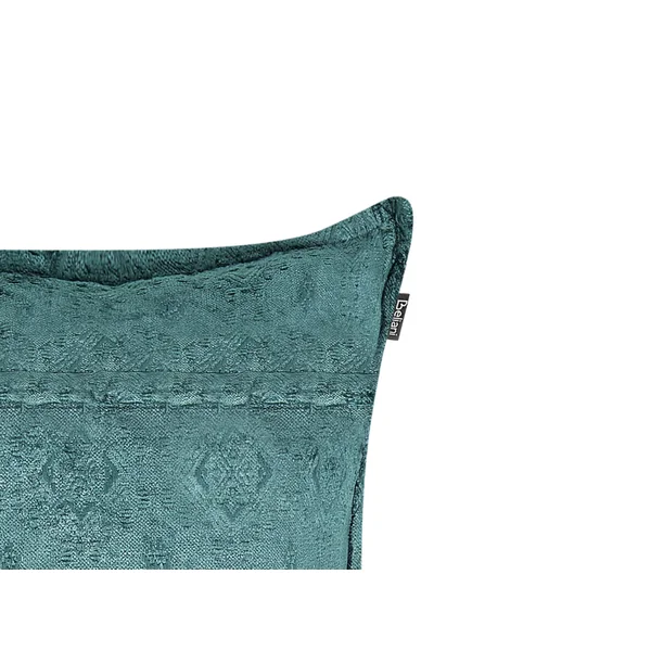 Set of 2 Decorative Cushions VERPIS Cotton 50 x 50 cm Blue Solid