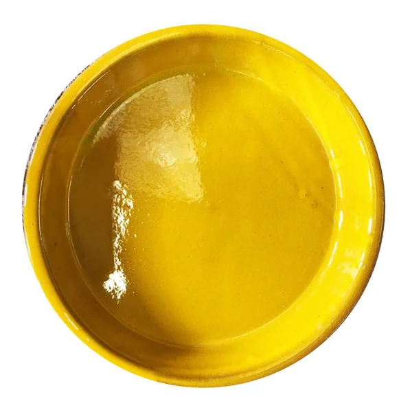 Soucoupe en terre émaillée couleur Ibiza Sunshine - Ø 14 cm