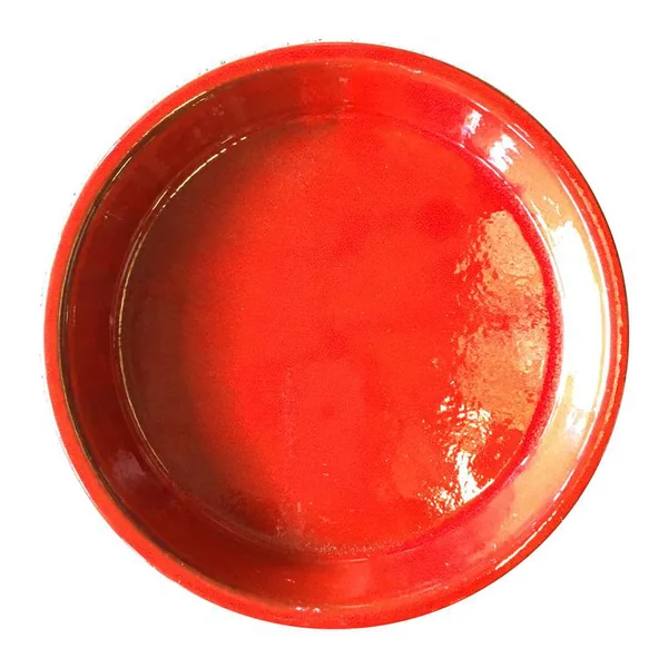 Soucoupe Les Poteries d'Albi coloris coquelicot - Ø 34 cm