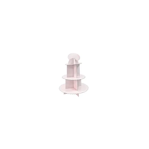 SUPPORT 3 ETAGES POUR CUP CAKE BABY SHOWER ROSE