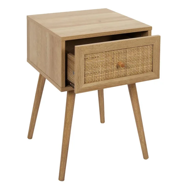 Table de chevet 1 tiroir en bois collection ASTORIA marron bois