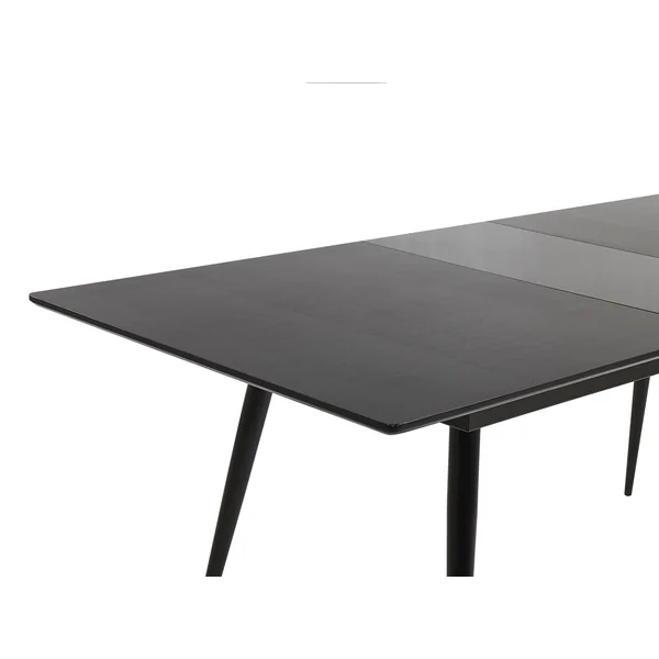 Table de salle à manger extensible MALDON Noir 160/200 cm 90 cm