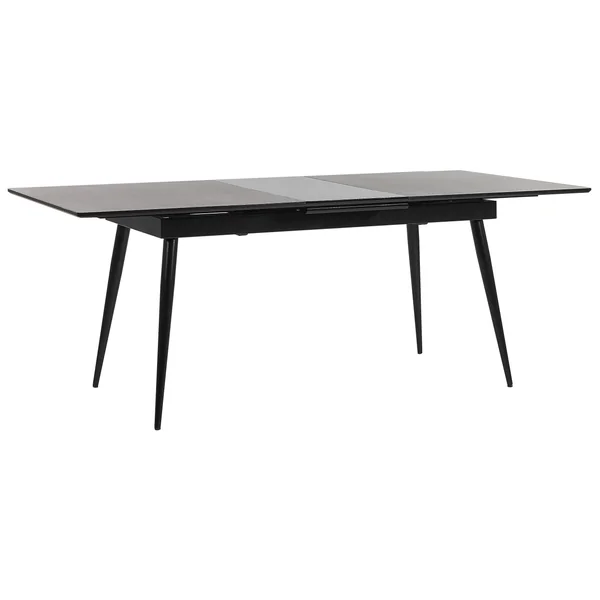 Table de salle à manger extensible MALDON Noir 160/200 cm 90 cm