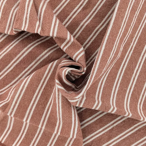 Tablier de cuisine 85x145 cm 100% coton LILI marron terre cuite