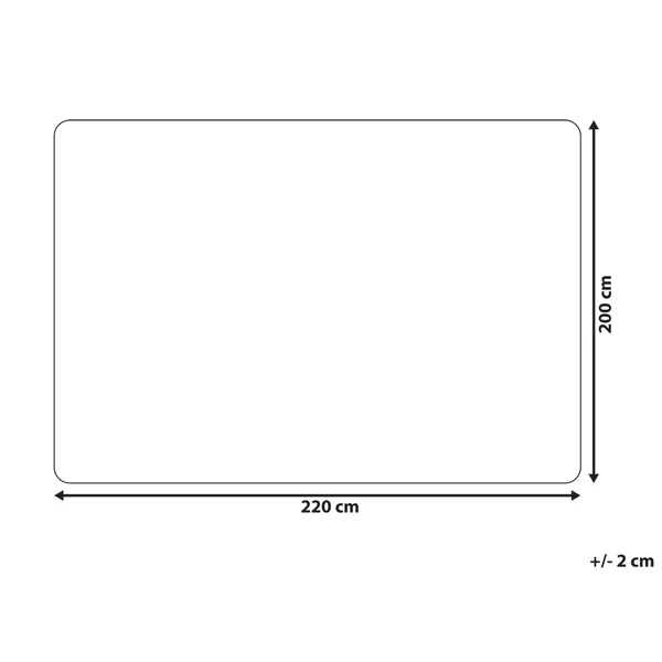 Tagesdecke DELICE Stoff 200 x 220 cm Schwarz