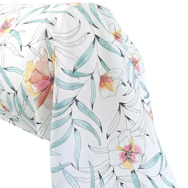 Taie de traversin 200x43 cm percale de coton ROXANE multicolore