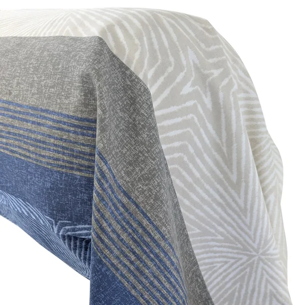 Taie de traversin 200x43 cm satin de coton TIAGO bleu Indigo
