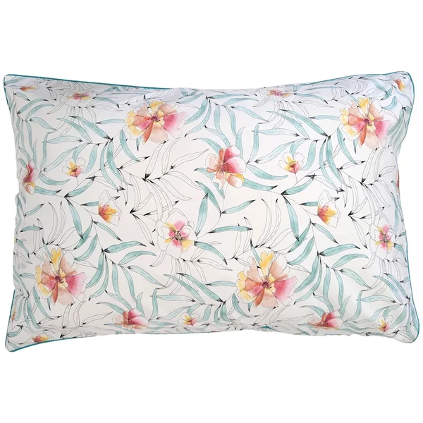Taie d'oreiller 50x70 cm percale de coton ROXANE multicolore