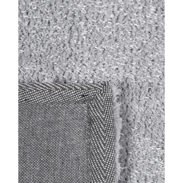 Tapis à poils longs DEMRE Gris clair 140 x 200 cm