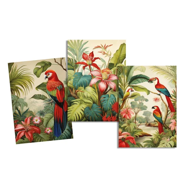 TORCHON JUNGLE MULTICOLORE 50X70CM