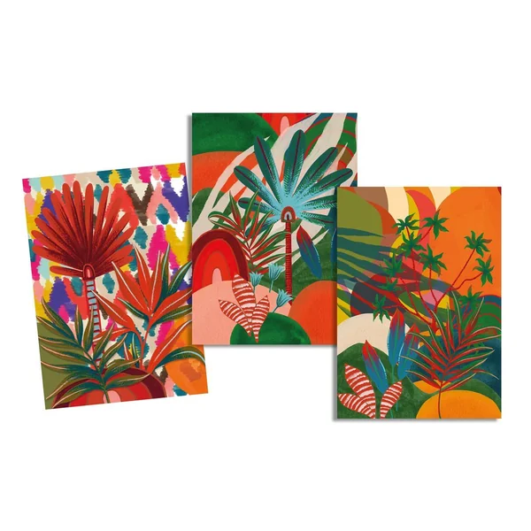 TORCHON SARABAN MULTICOLORE 50X70
