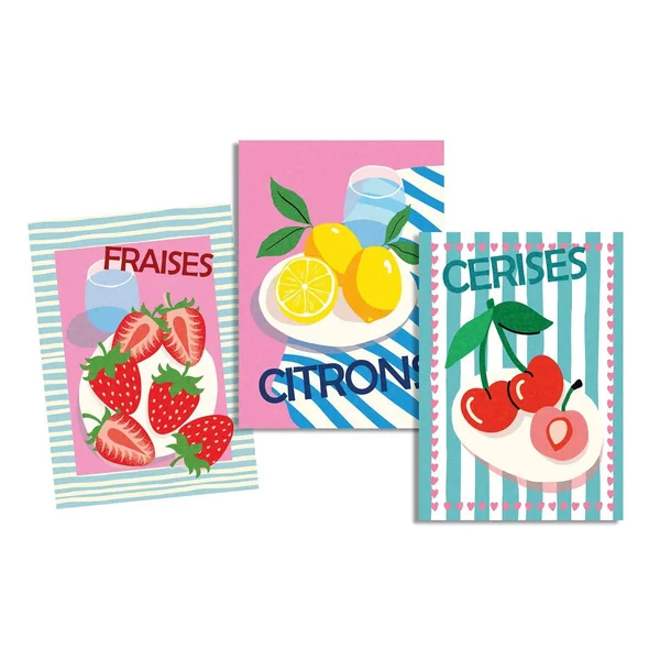 TORCHON TUTTIFRUTTI MULTICOLORE 50X70CM