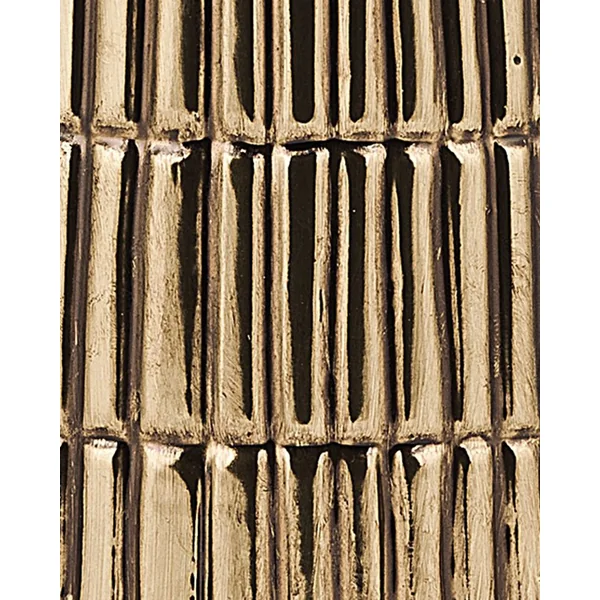 Vase décoratif QANAWAT Grès 22 cm Doré