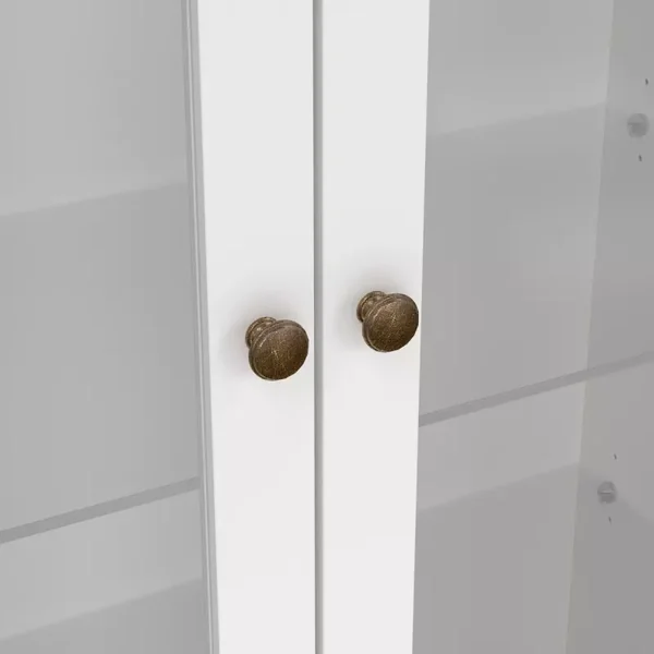 Vitrine 2 portes vitrées et 2 tiroirs L96,2 cm - SOFIA