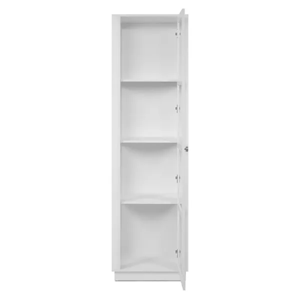 Vitrine 3 étagères blanche H195 cm - ARLES