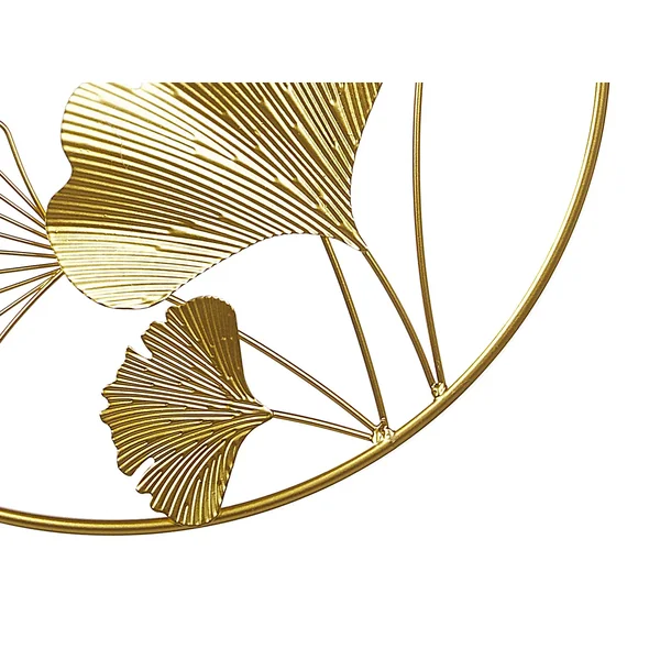Wall Decor Flower BISMUTH Metal 45 cm Gold