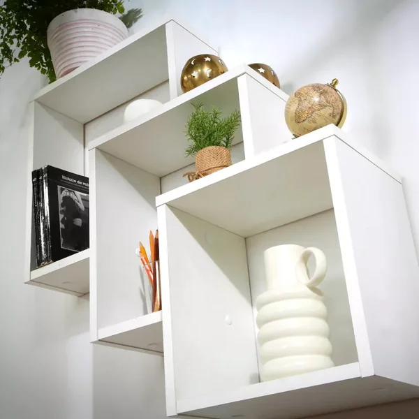 Étagère Murale avec 3 Compartiments L64 cm - Fibi